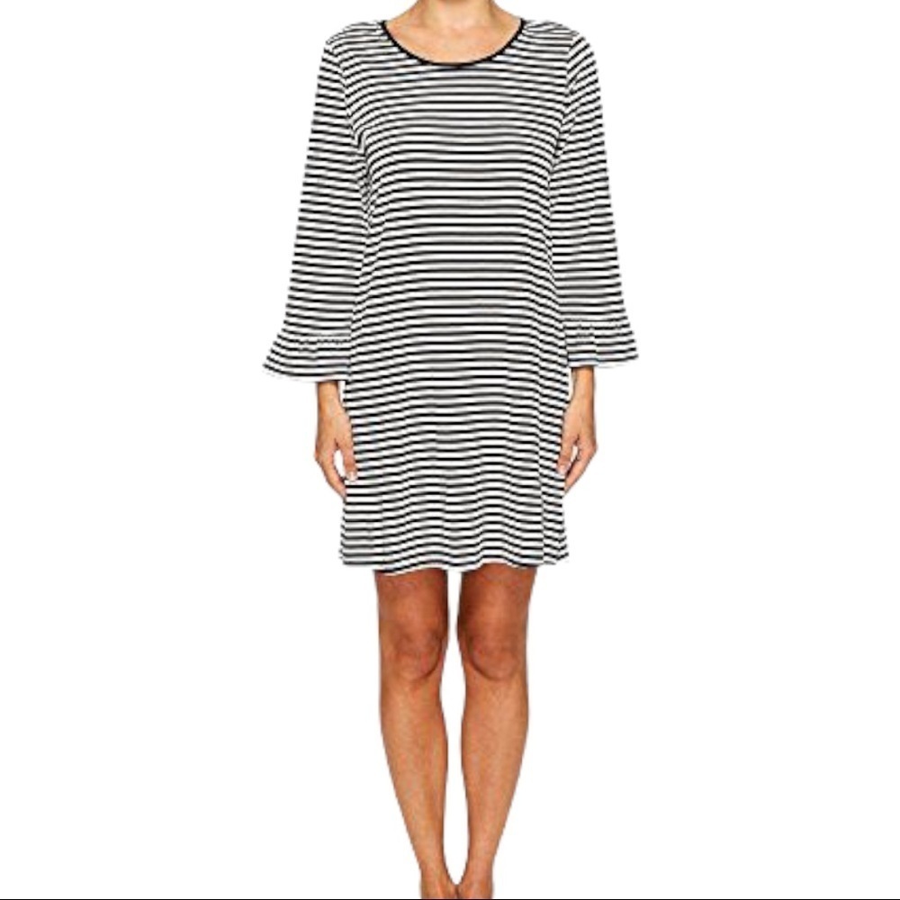 Kate Spade Black and White Stripe Dress